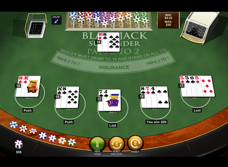 Blackjack surrender vorschau