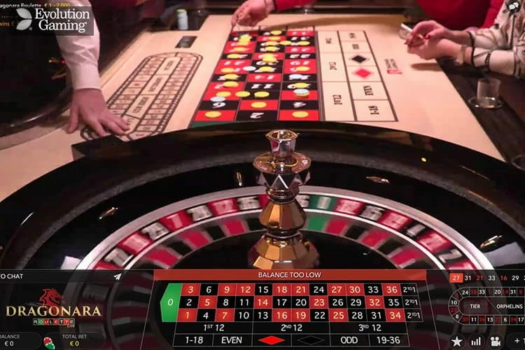 Evolution Gaming's Dragonara Roulette, streamed from Malta's Dragonara Casino
