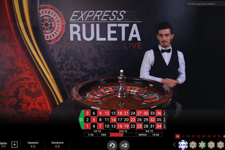 Express ruleta en casino Sportium