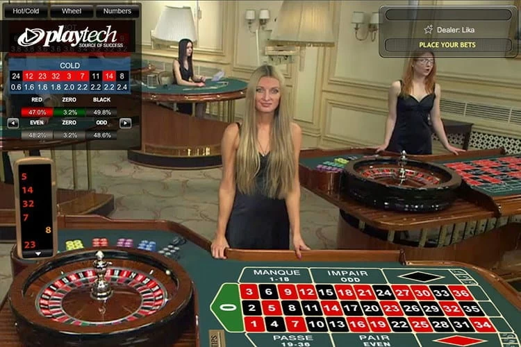 French Roulette live table from Playtech