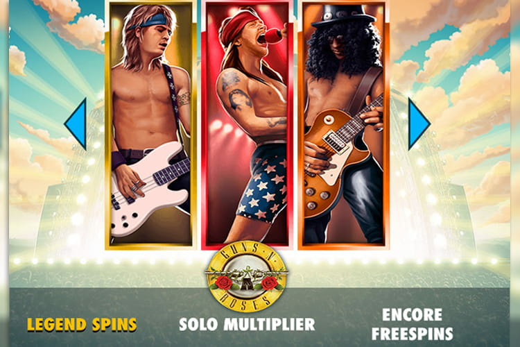 Win big on the Guns n Roses slot with Wilds!