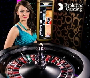 A promotional image of an Immersive Live Roulette game