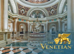 interiores de lujo en casino Venetian Las Vegas