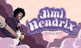 Game logo for Jimi Hendrix slot from NetEnt
