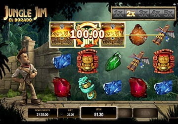 Jungle Jim 3D slot screenshot: exlpore the jungle!