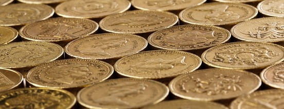 Stock image of coins