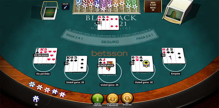 Blackjack Super 21 de Playtech.