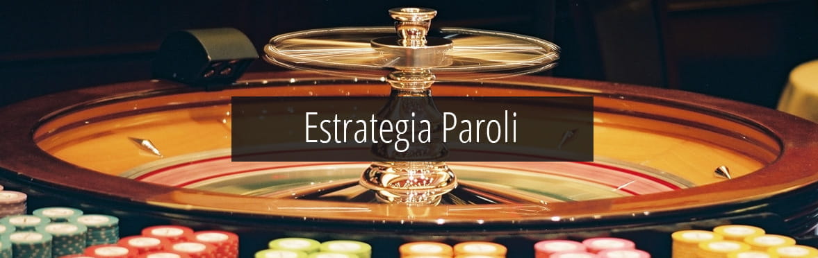 una rueda de ruleta con el título Estrategia Paroli