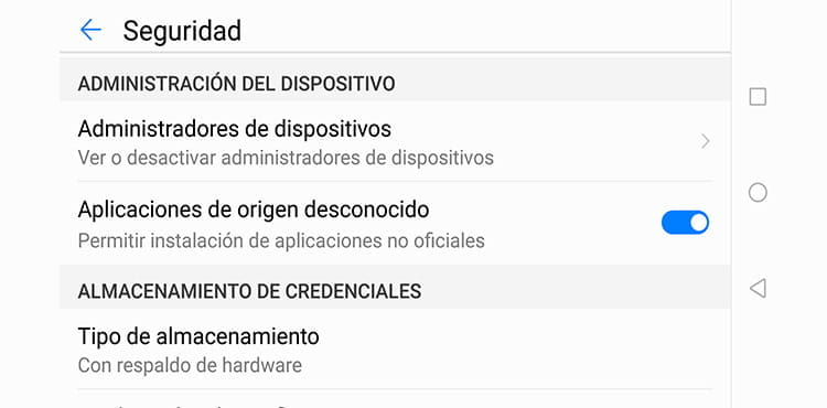 Para versiones de android inferiores a la 8, hay que permitir las aplicaciones de origen desconocido en los ajustes de android antes de instalar la app del casino que queramos