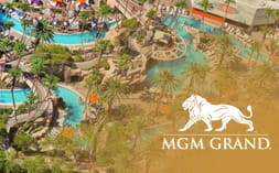 la piscina en hotel MGM Grand de Las Vegas