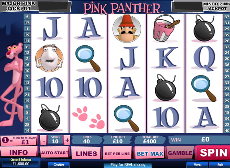 Play pink panther slot