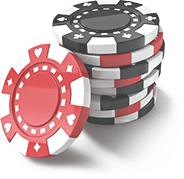 A stack of poker chips