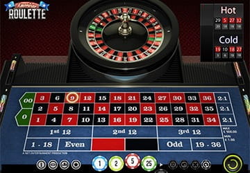 Screenshot of an American Roulette game from NetEnt