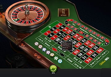 Screenshot of a French Roulette game from Playtech