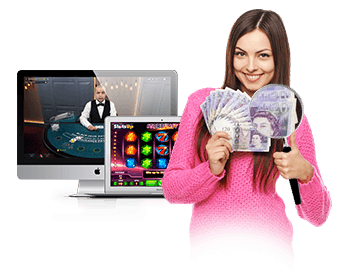 Image of an online casino player