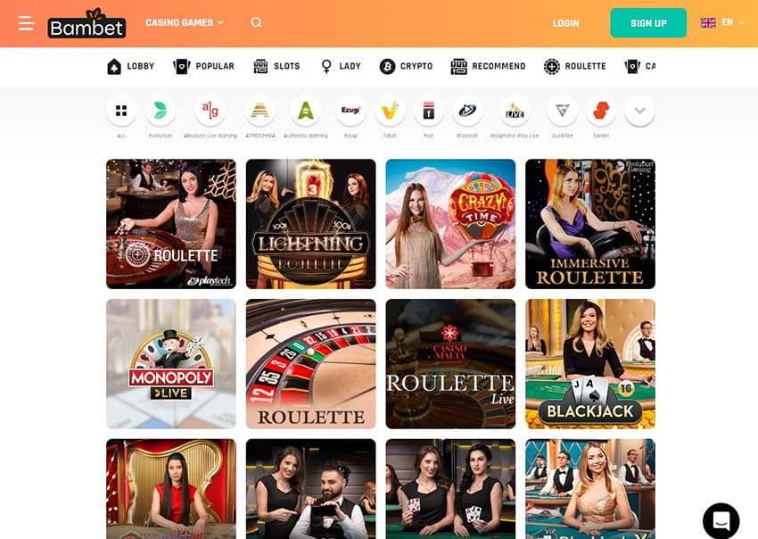 The Online Platform of Bambet Live Casino