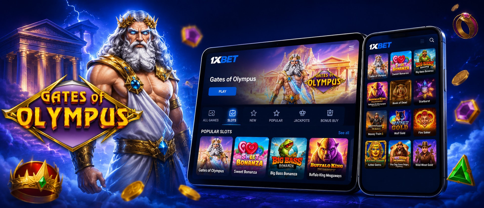 The slot game lobby at Mostbet casino, our top pick for India.