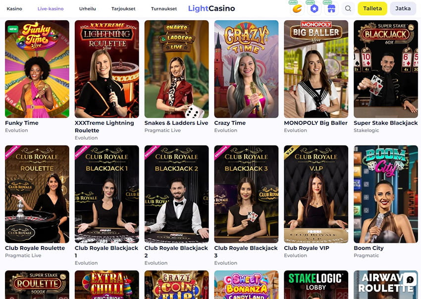 The Online Platform of Light Casino Live Casino