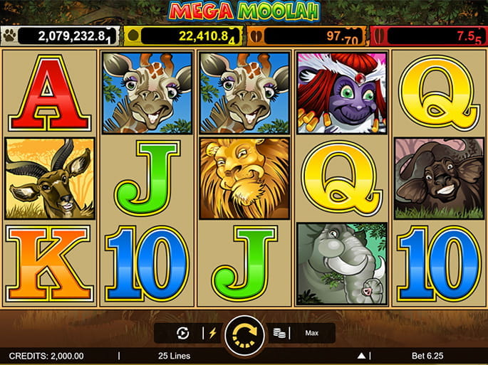 Varianta demo la slot online Mega Moolah