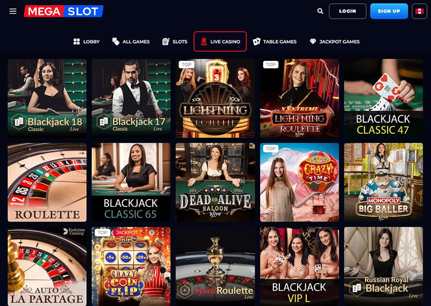 The Online Platform of Megaslot Live Casino