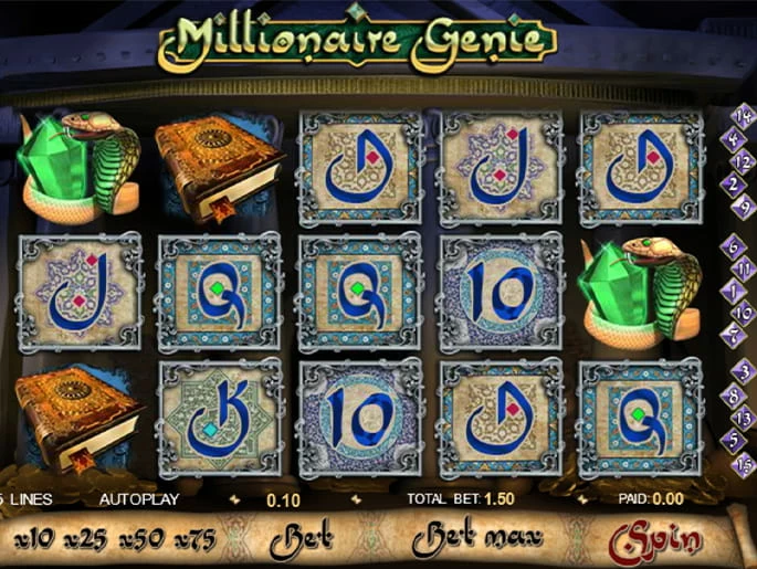 Free Play Demo Game of Millionaire Genie Slot 