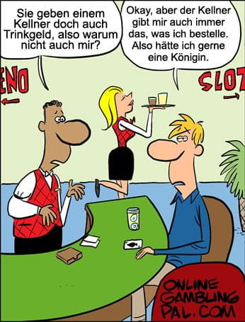 Trinkgeld für den Blackjack Dealer