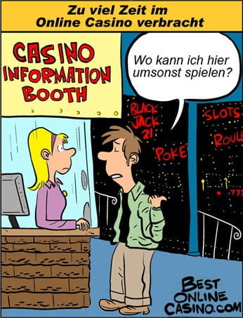 Zu viel Zeit im Online Casino verbracht