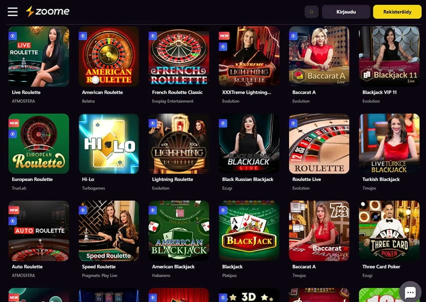 The Online Platform of Zoome Live Casino