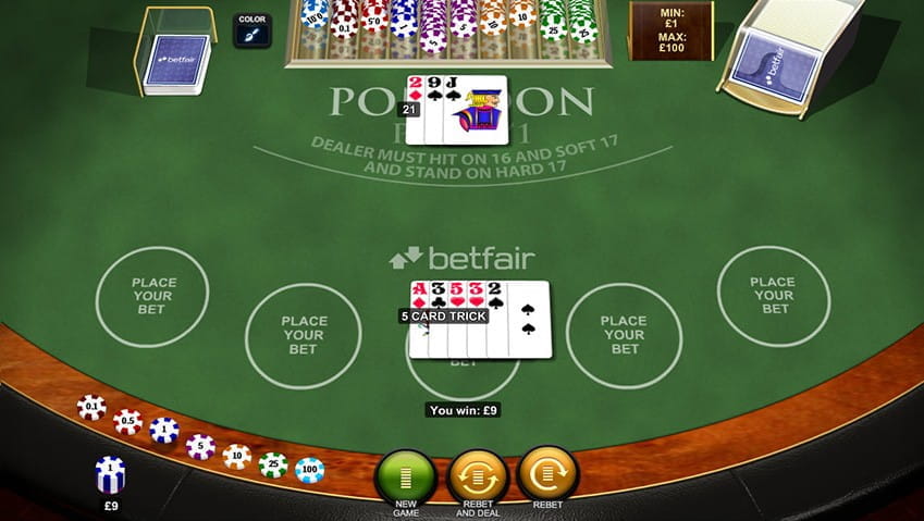 Five Card Charlie – Playtech's Pontoon Game