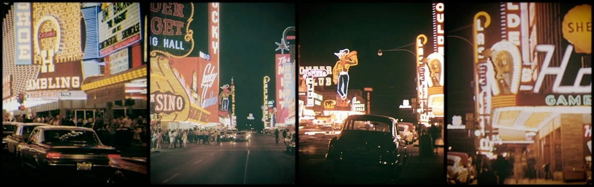 The lights of the Las Vegas strip