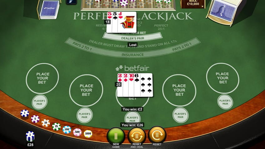 Perfect Pair Win – Perfect Blackjack