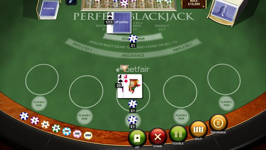 Play Options – Playtech's Perfect Blackjack