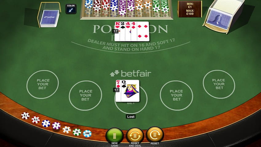 Pontoon Rule – If Player and Dealer Have Same Count Hands Dealer Wins