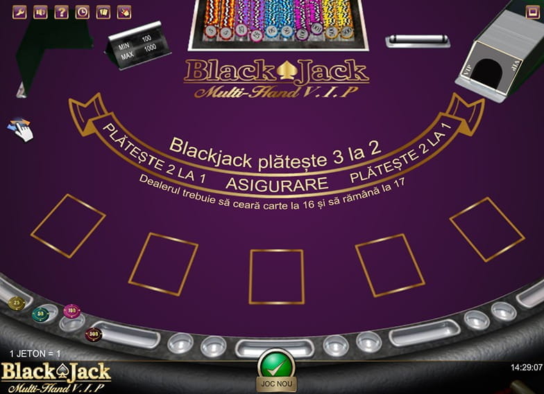 Blackjack multihand VIP