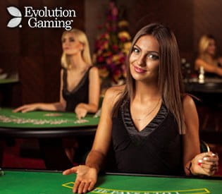 Live casino de la Evolution gaming