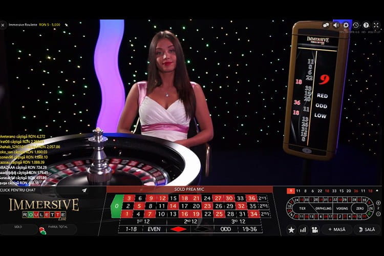 Cel mai bun joc de ruleta live cu dealer real: Immersive Roulette