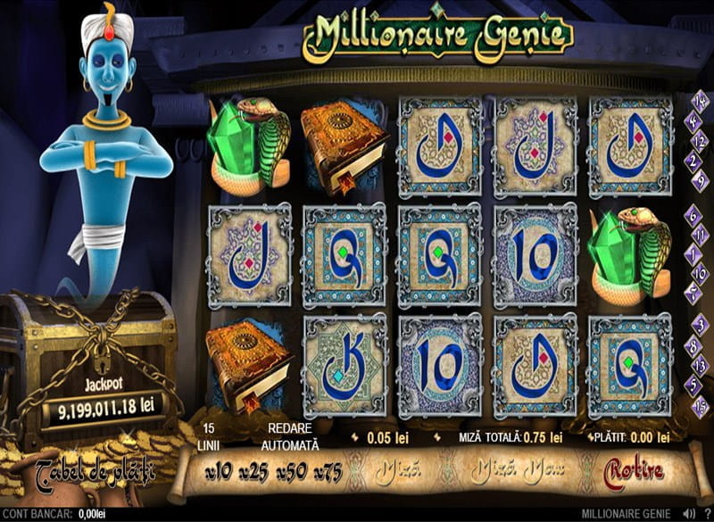 Milionaire Genie - un slot cu jackpot urias