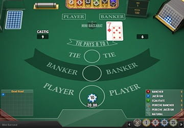 Joc pentru incepatori  Mini Baccarat de la Winmasters Casino