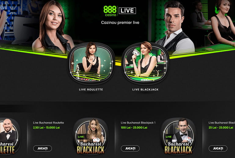 Platforma Live online la 888casino