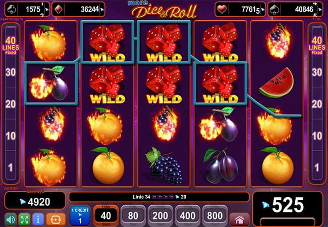 Zaruri, 40 de linii de castig, simboluri wild si gamble la slot online