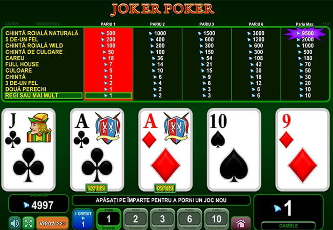 Premii colosale la video poker!