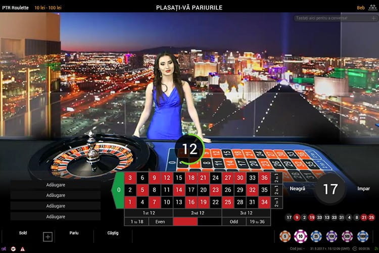 Top ruleta live cu dealer real Playtech