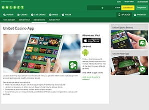 Unibet pe mobil