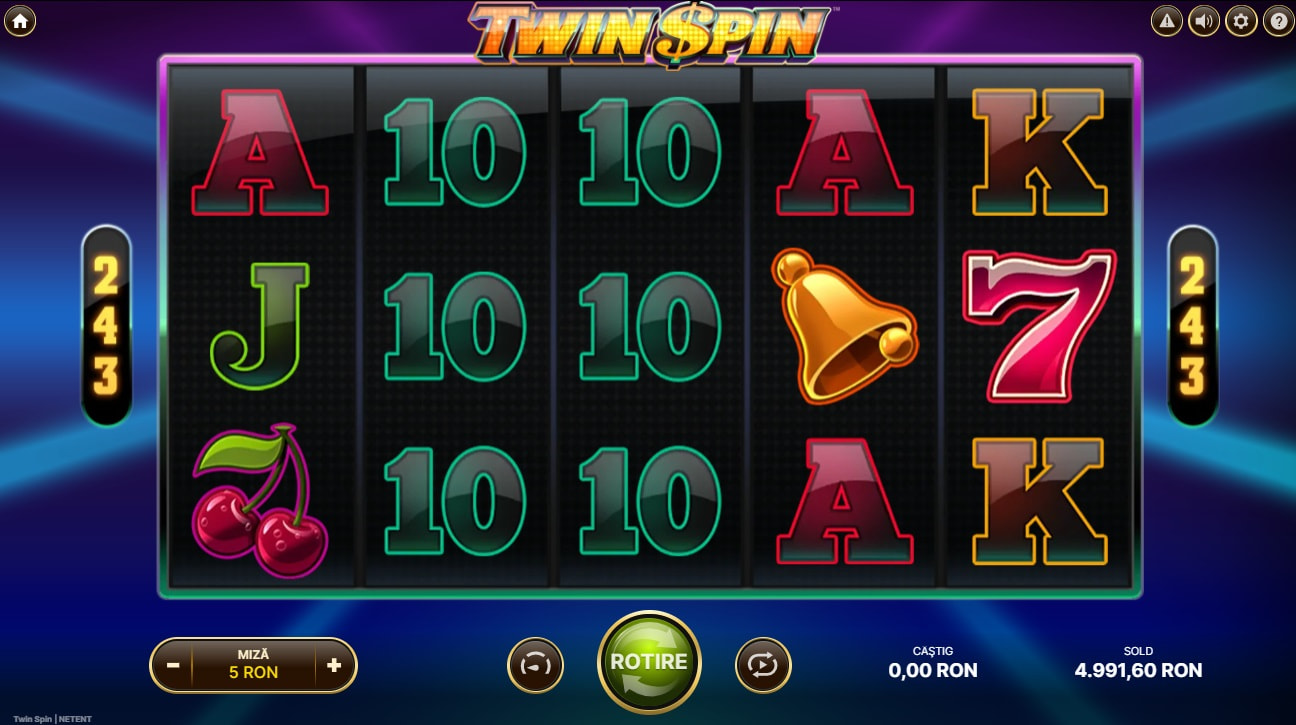 Slotul Twin Spin de la NetEnt