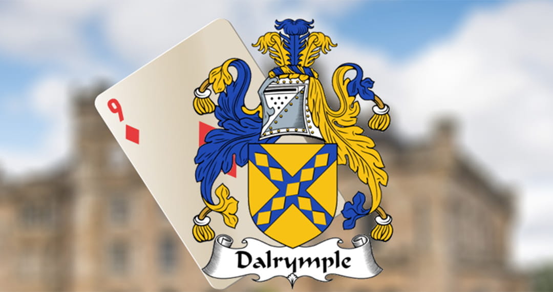 The Arms of Sir Dalrymple Compared to the Nine of Diamonds Card
