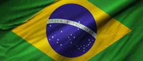 Close-Up of the Brazilian Flag