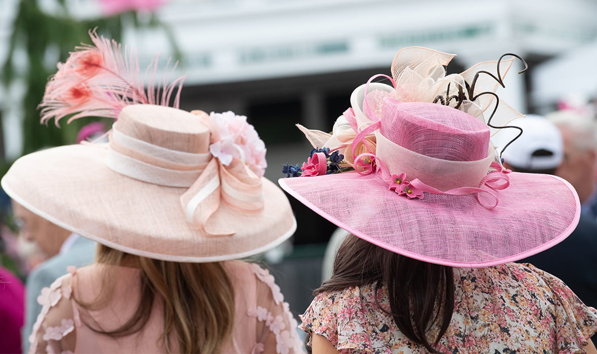 Ladies Wearing Their Best Ascot Hats 