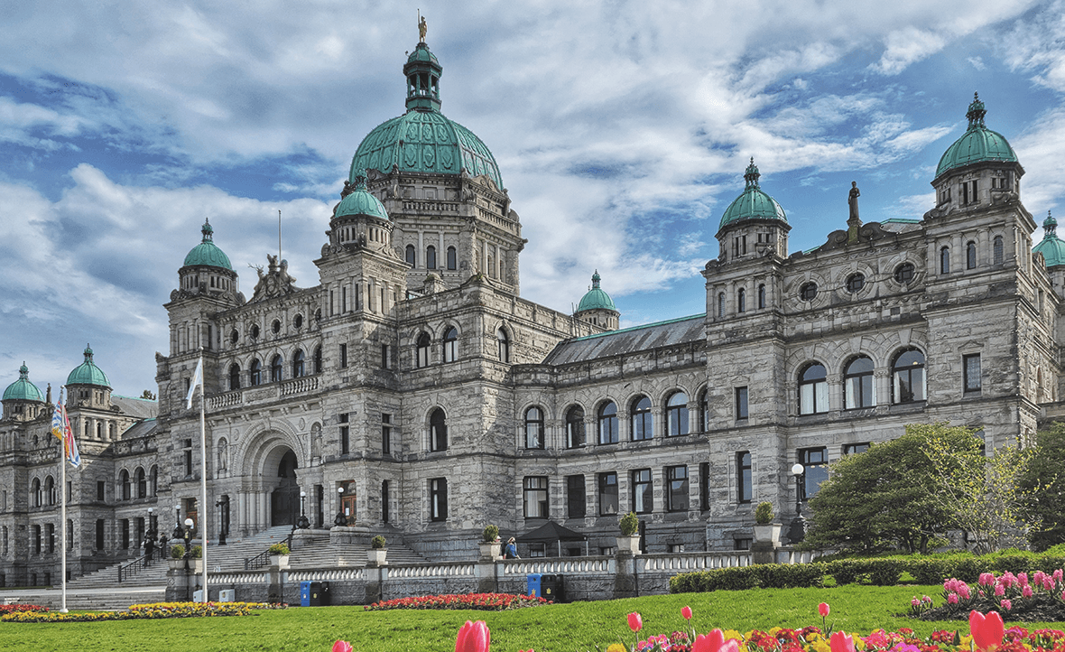 Parliament building in Victoria City B.C.