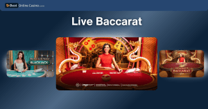 Live baccarat table
