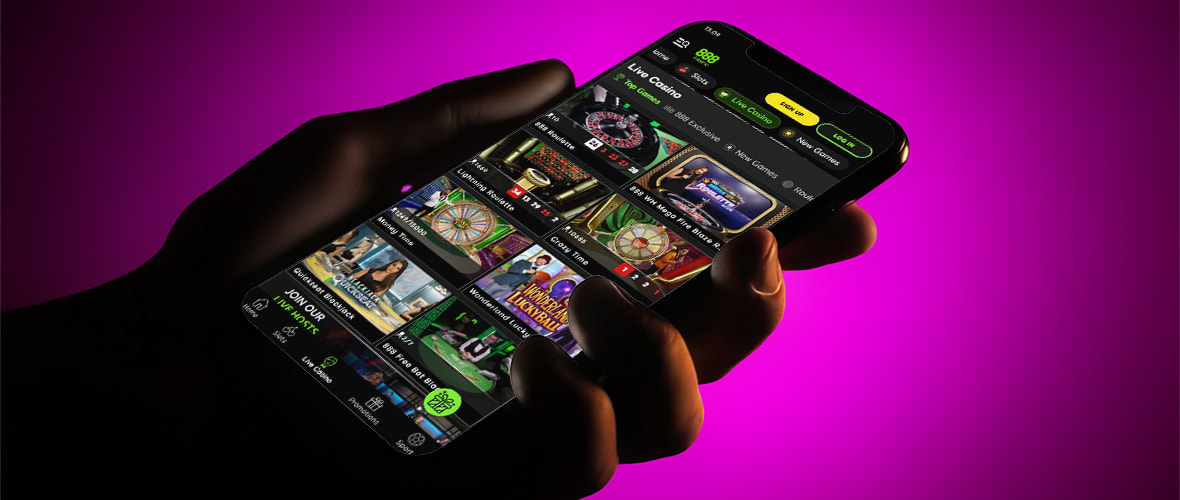 The exclusive Elite Lounge tables at 888 Casino.